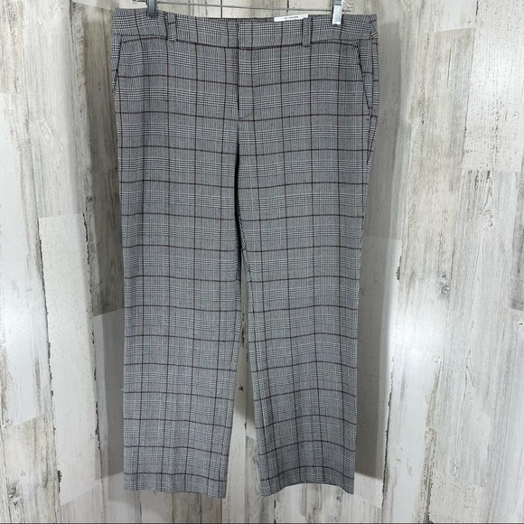 Charter‎ Club Women’s Black Plaid Zuni Trouser Work Career Dress Pants Sz 16P - Picture 1 of 10